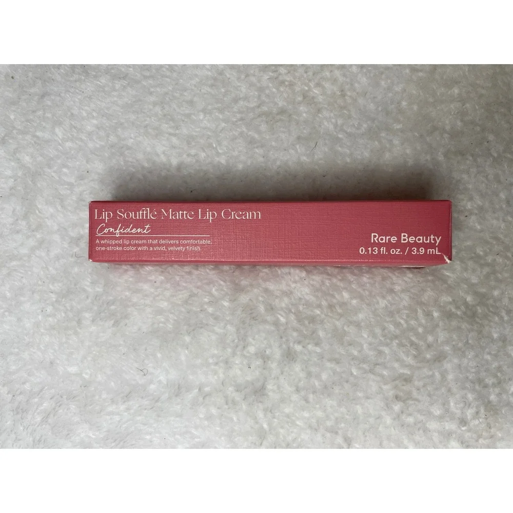 Rare Beauty Lip Souffle Matte Lip Cream Confident Rose Pink 0.13oz 3.9ml